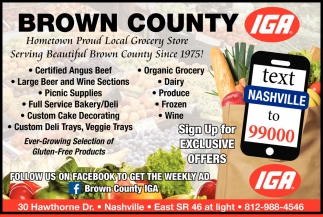 Hometown Proud Local Grocery Store Brown County Iga Nashville In