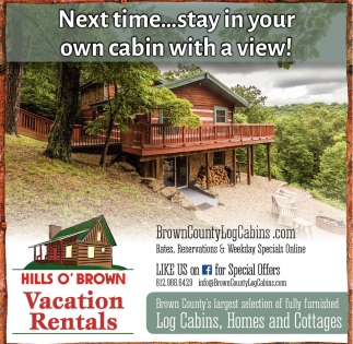 Log Cabins Homes And Cottages Hills O Brown Vacation Rentals